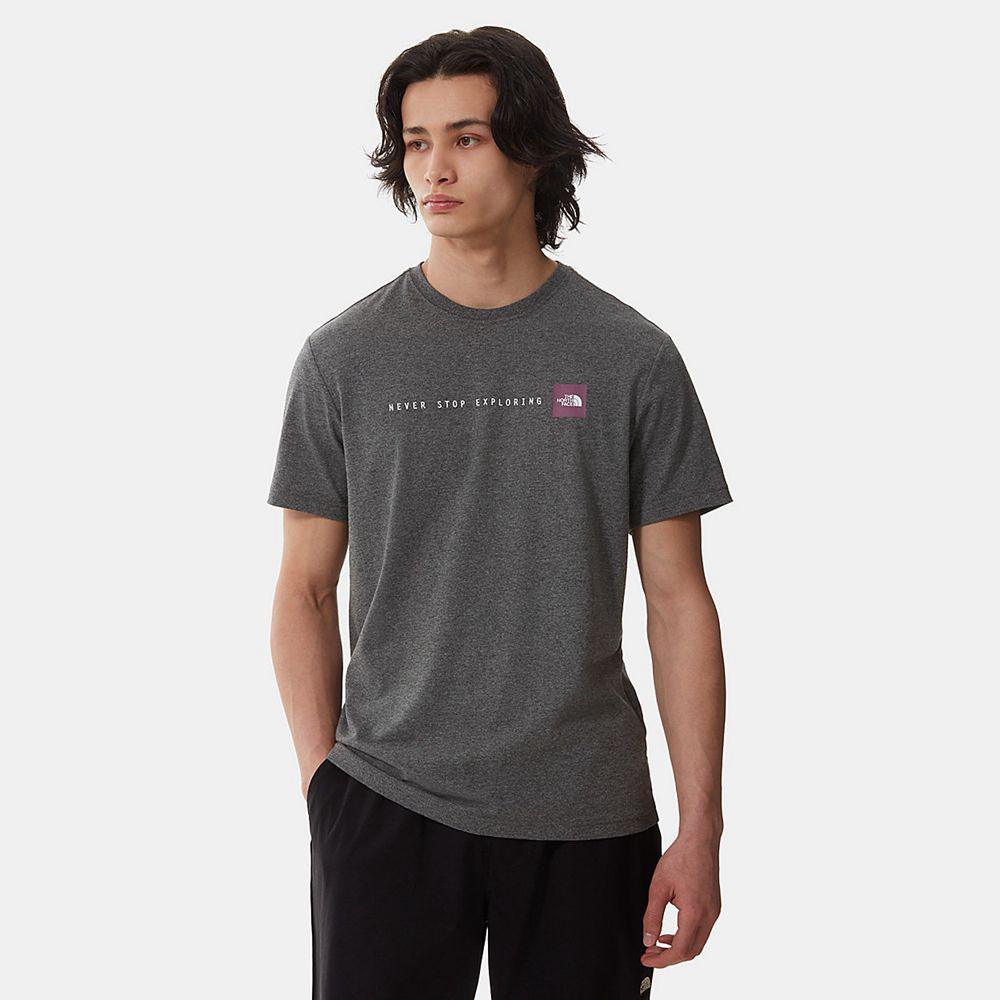 The North Face Nse Ανδρικα T Shirt - Γκρι / Μωβ (TODA85972)